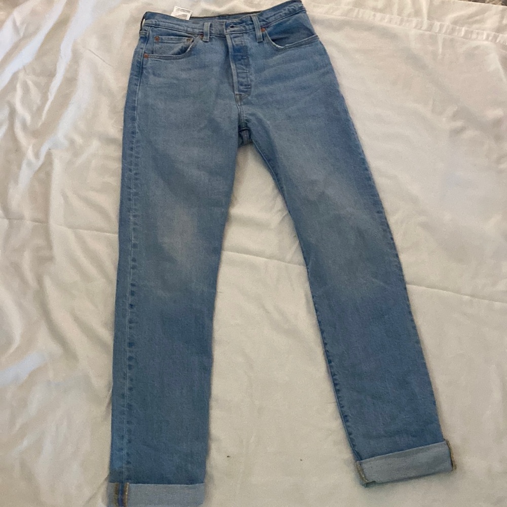 Levis 501 button fly jeans